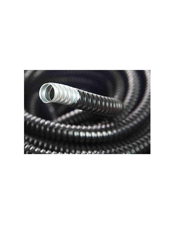 PVC Coated Galvanized Steel Flexible Conduit Black for Protection of Cable and Wire in Tunnels, Hospitals, High-rise Office Blocks and Public Buildings, Underground Etc. (32mm x 10 Meter)  - Image 3