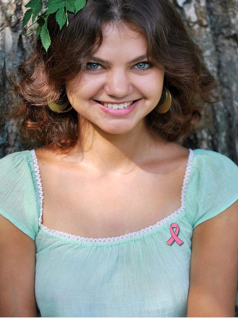 Mayam Official Hope Pink Ribbon Pins Breast Cancer Awareness Brooch Lapel Pin Buttons - Image 5