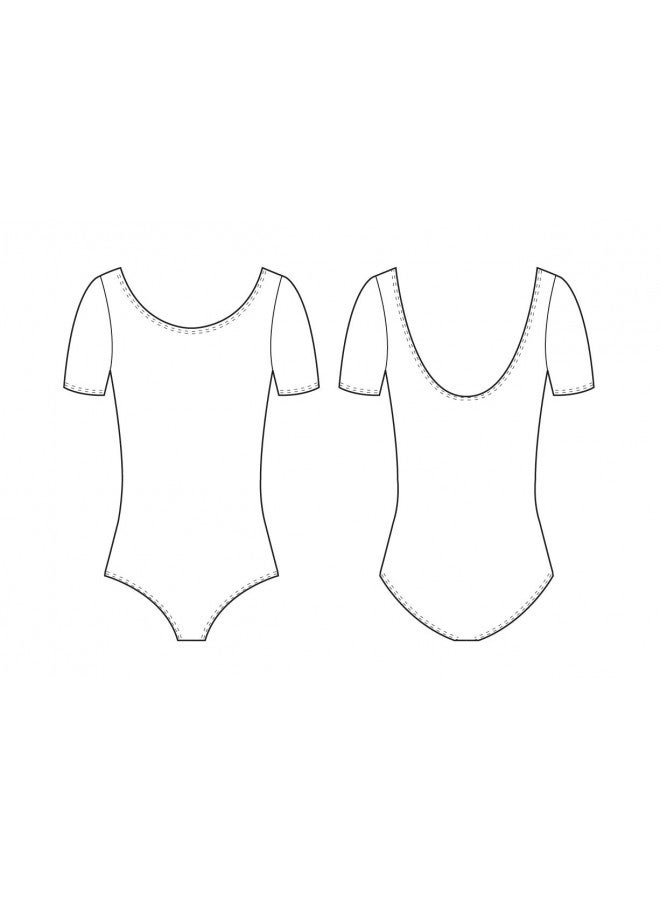 Bloch Bloch Dance Girls Ballet Short Sleeve Leotard, Pastel Blue, 14 - Image 2