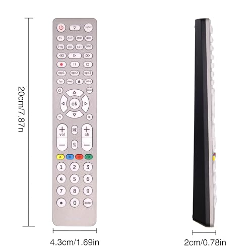 SIUMAL Universal Remote Control for Samsung, LG, Insignia, Vizio, Sony, Panasonic, Vizio, Philips, Hisense, Sanyo LED LCD Smart TV/Soundbar/DVD/BLU-RAY with Backlight - Image 3