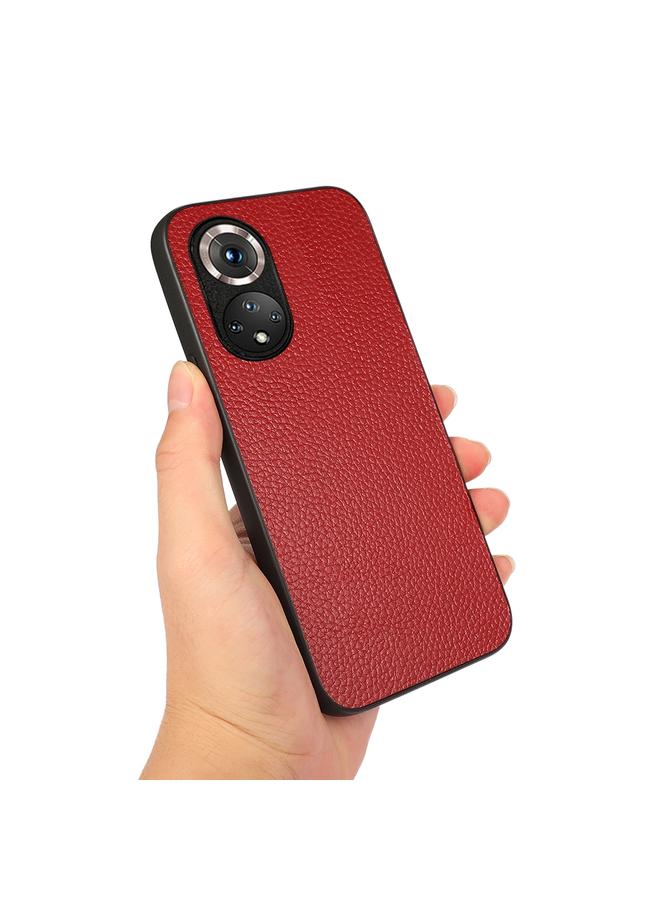 S-TOP Case For Honor 50 Accurate Hole Litchi Texture Leather Shockproof Case - Image 3