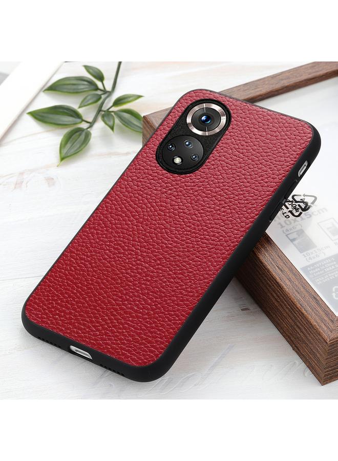 S-TOP Case For Honor 50 Accurate Hole Litchi Texture Leather Shockproof Case - Image 5