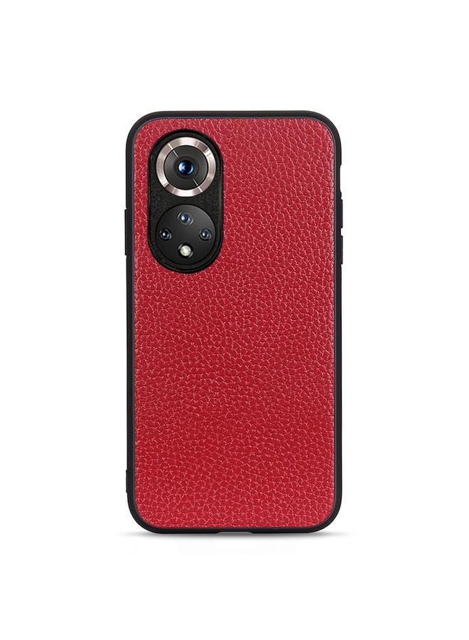 S-TOP Case For Honor 50 Accurate Hole Litchi Texture Leather Shockproof Case - Image 1