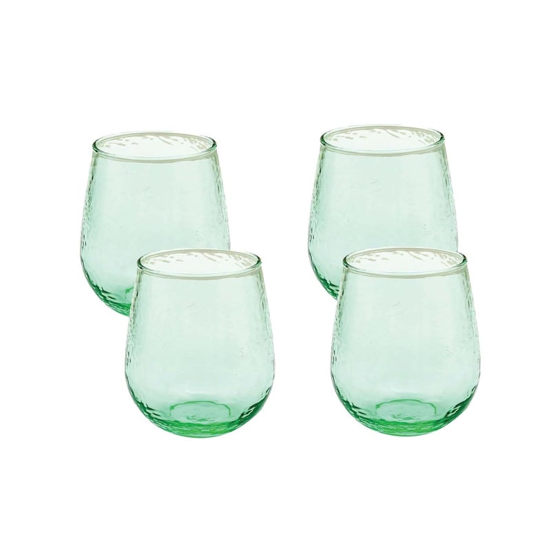 NATURAHIVE Everyday Drinking Glasses Set of 4 Drinkware Glasses Kitchen Glasses for Cocktail Iced Coffee Ice Tea Wine Whiskey Water 4 Short Dof Drinking Glass Juice Glass Set of 4 PCS - Image 4