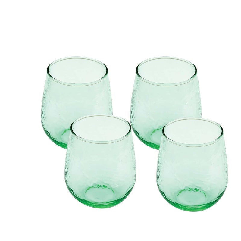 NATURAHIVE Everyday Drinking Glasses Set of 4 Drinkware Glasses Kitchen Glasses for Cocktail Iced Coffee Ice Tea Wine Whiskey Water 4 Short Dof Drinking Glass Juice Glass Set of 4 PCS - Image 2