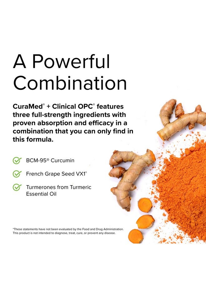 Terry Naturally CuraMed + Clinical OPC - 60 Softgels, Pack of 2 - with BCM-95 Curcumin & French Grape Seed Extract VX1 - Non-GMO, Gluten Free - 60 Total Servings - Image 4