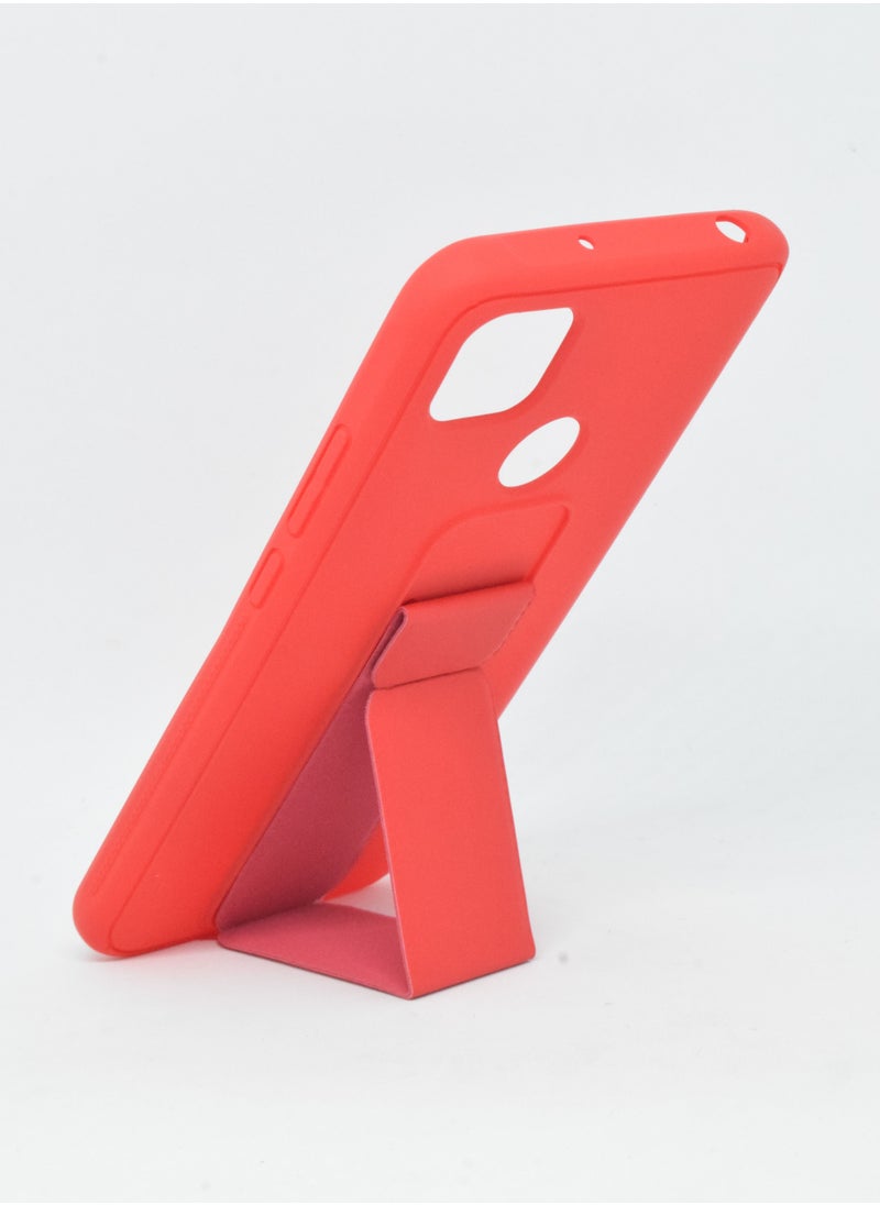 BORTONY Redmi 9C Case, Fully Covered With Finger Grip Stand Holder Anti Slip Shockproof Protective Case Cover For Xiaomi Redmi 9C  - Image 2