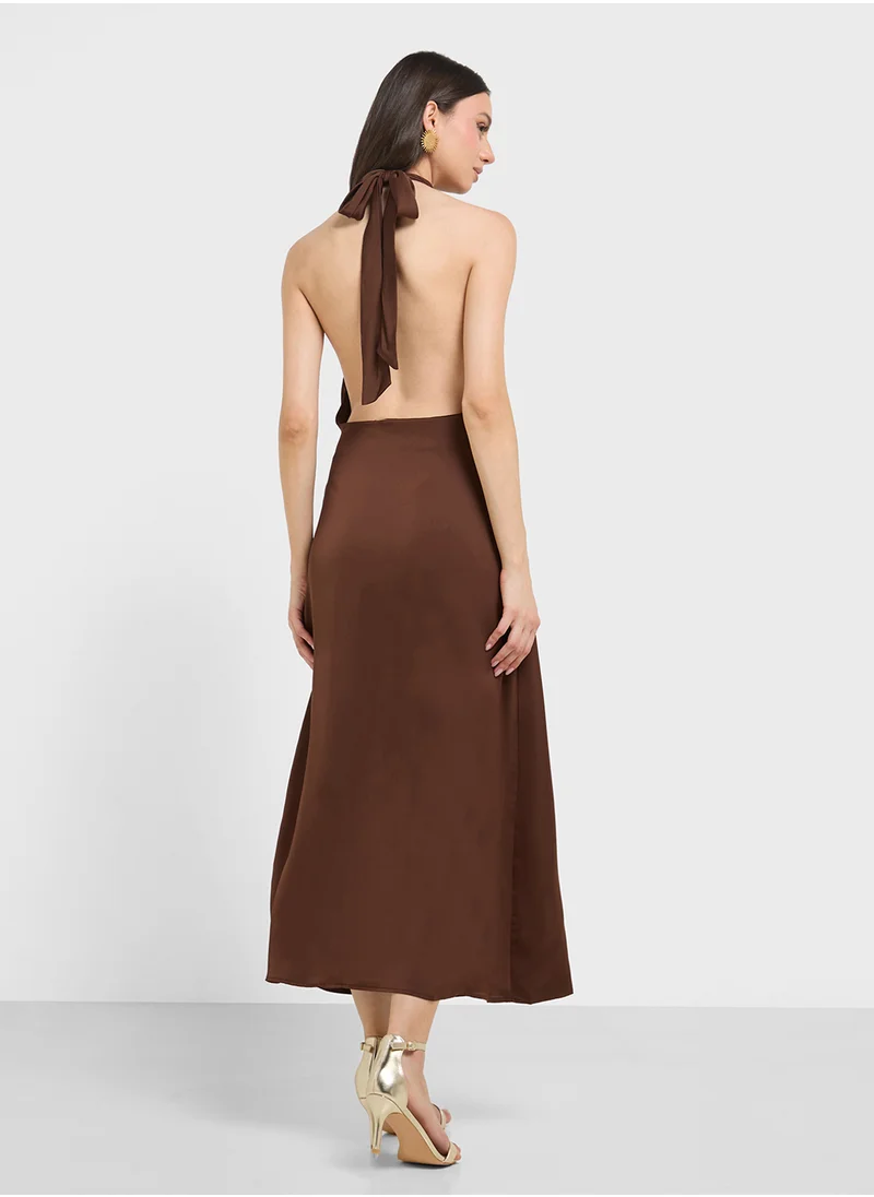 ايلا Halter Neck Sliip Dress