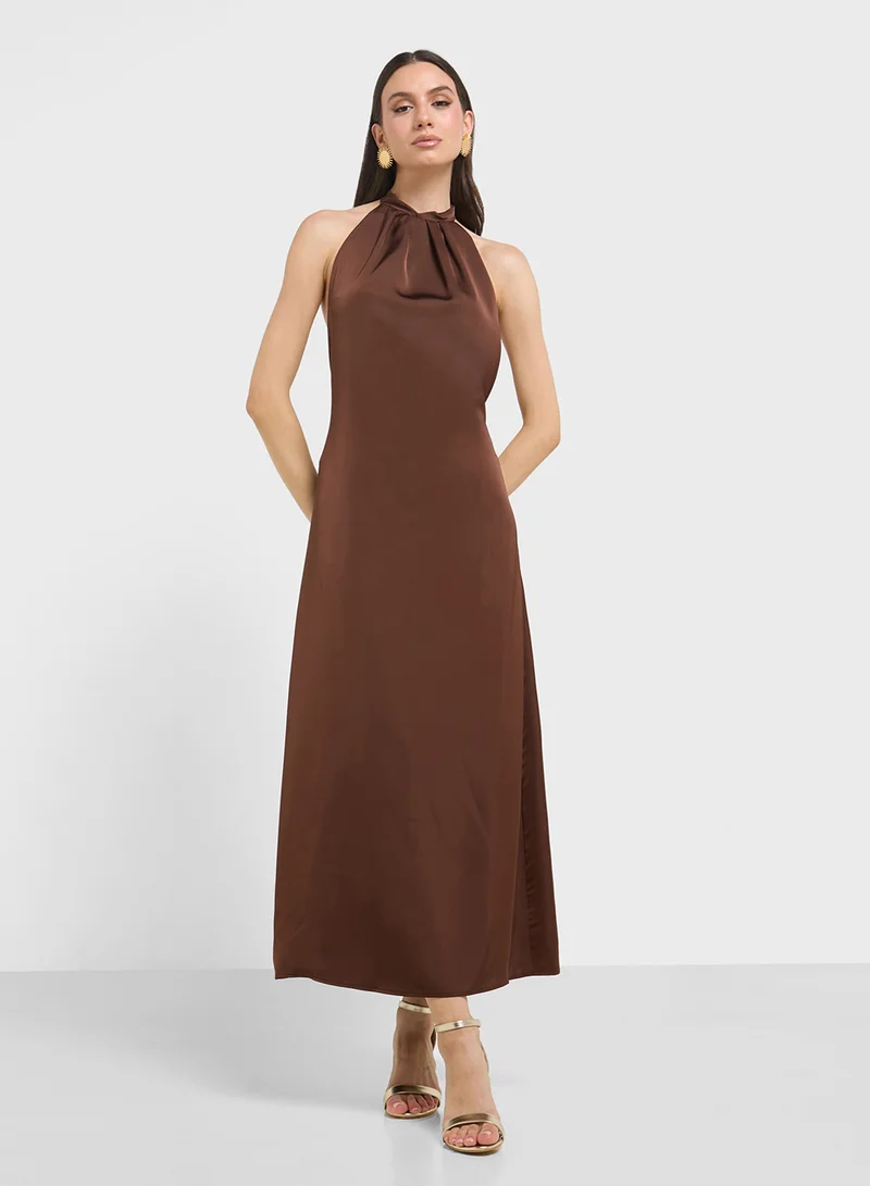 ELLA Halter Neck Sliip Dress