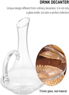AKDC 1Pc Decanter Wine Whiskey Dispenser Cold Beverage Kettle Whiskey Drink Distributor Whiskey Container Lead Free Crystal Whiskey Holder Gifts For Home Decor Glass Teapot Whisky  - Image 2