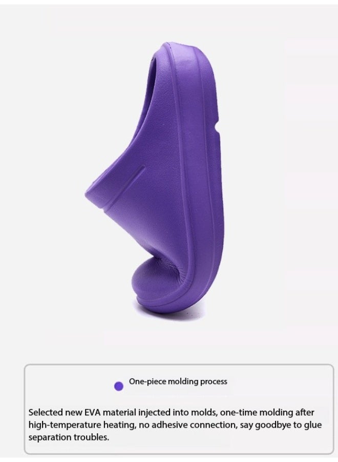 Operating room arch support slippers, unisex fully enclosed breathable shoes, protective shoes, suitable for doctors, nurses, and laboratory staff, non-slip sandals (purple). - Image 3