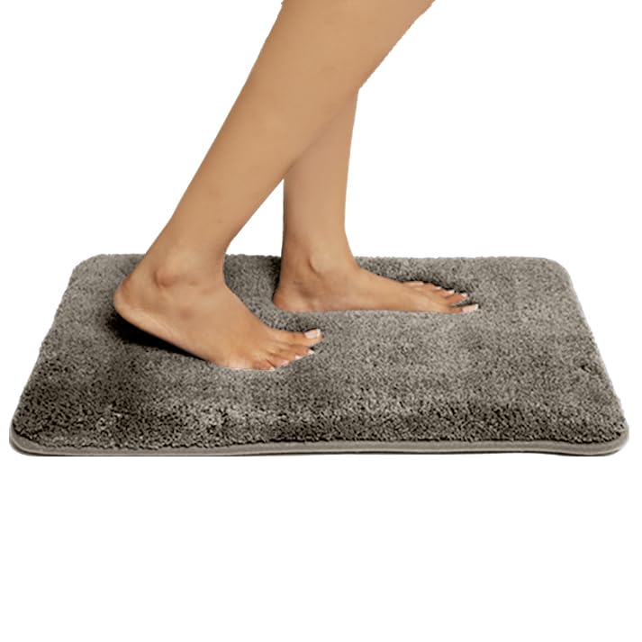 HOUSSE Ultra Soft Memory Foam MatsRugs NonSlip Quick Absorbent Mats for Bathroom Kitchen Living Area Machine Washable Comfort Runner Rug Carpets 60 x 40 cm Desert Taupe Pack of 1 - Image 1