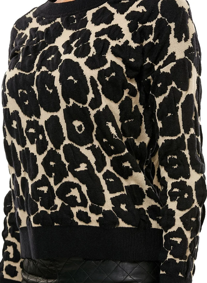 Ginger Animal Print Jumper
