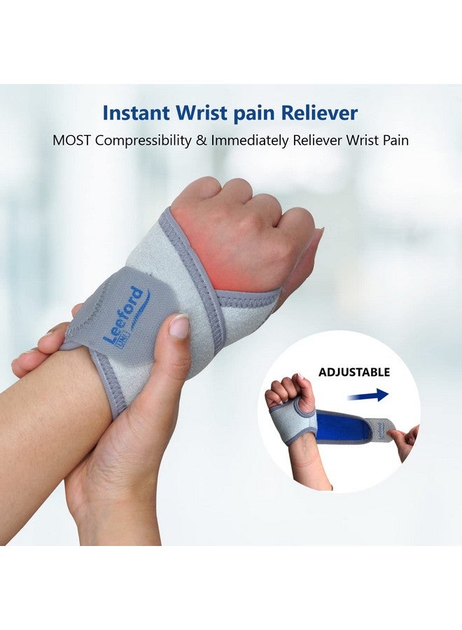 Leeford Neoprene Blend Wrist Band/Wrist Support For Men&Women With Thumb Support-Sports Injuries|Hand Support,Wrist Brace For Pain Relief/Wrist Supporter/Wrist Support-Perfectly Fit Right And Left Hand-One Size - Image 5