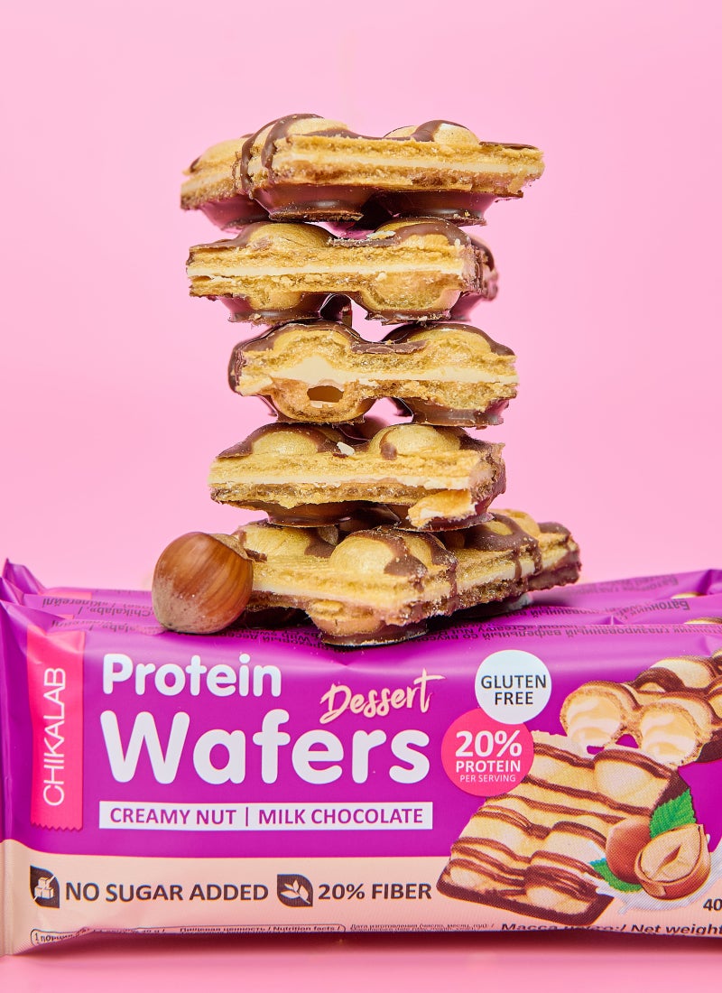 Chikalab Dessert Milk Chocolate And Hazelnut Protein Wafer - Image 4