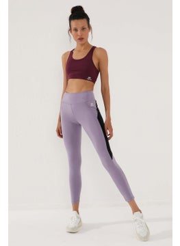 Tommy Life Violet Women's High Waist Stripe Detail Slim Fit Skinny Leg Leggings - 94541  - Image 1