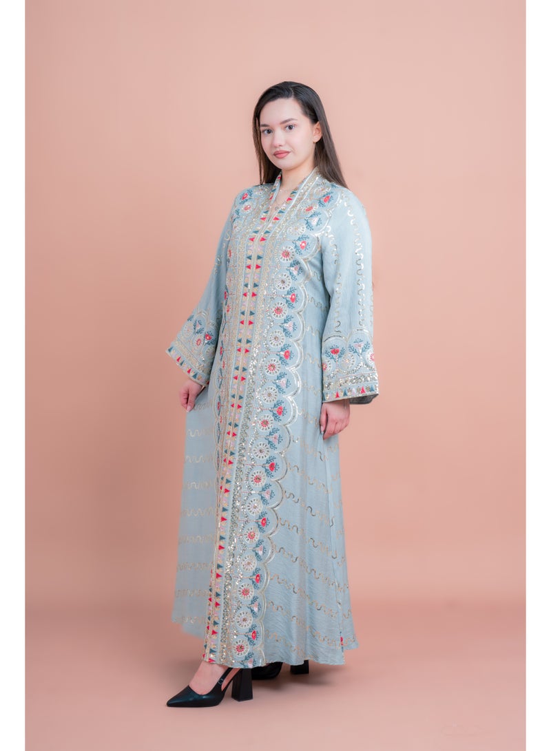IKKXA Embroidered Modern Jalabiya IK4014 - Image 2