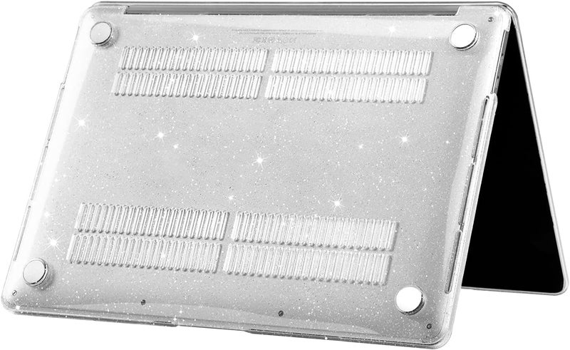 سيفن لاين متوافق مع حافظة Macbook Pro 14 بوصة 2021-2024 M4 M3/M2/M1 A2918/A2992 A3112 A3401/A2779/A2442 كريستالية لامعة براقة صلبة مع غطاء لوحة مفاتيح، شفاف - Image 3