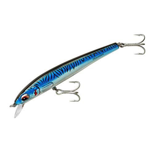 Bomber Lures Long Shot Slender Minnow Bait Saltwater Fishing Lure, Blue Mackerel, 1 3/4 oz - Image 3