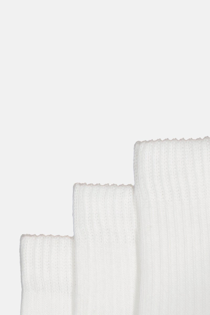 Reebok جوارب كروية للرجال 3 أزواج بشعار العلامة التجارية، بيضاء - Image 2