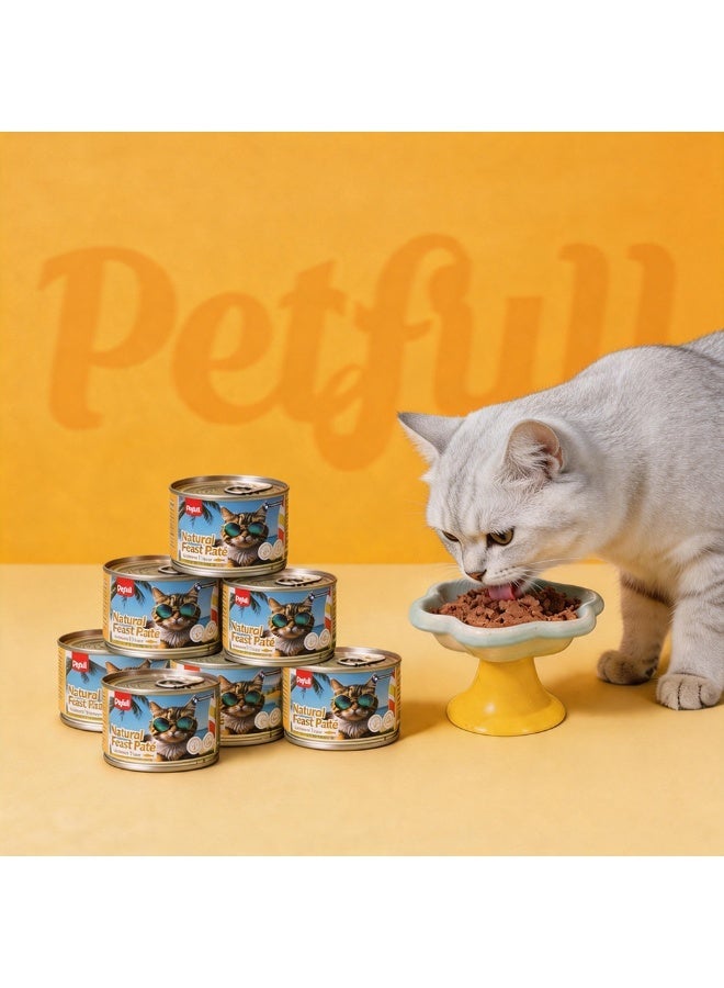 Petfull Salmon Wet Cat Food – 170g Grain-Free Canned Cat Food with Salmon Oil – Hydrolyzed Protein for Skin & Coat Health – Premium Main Meal for Cats & Kittens - Image 1
