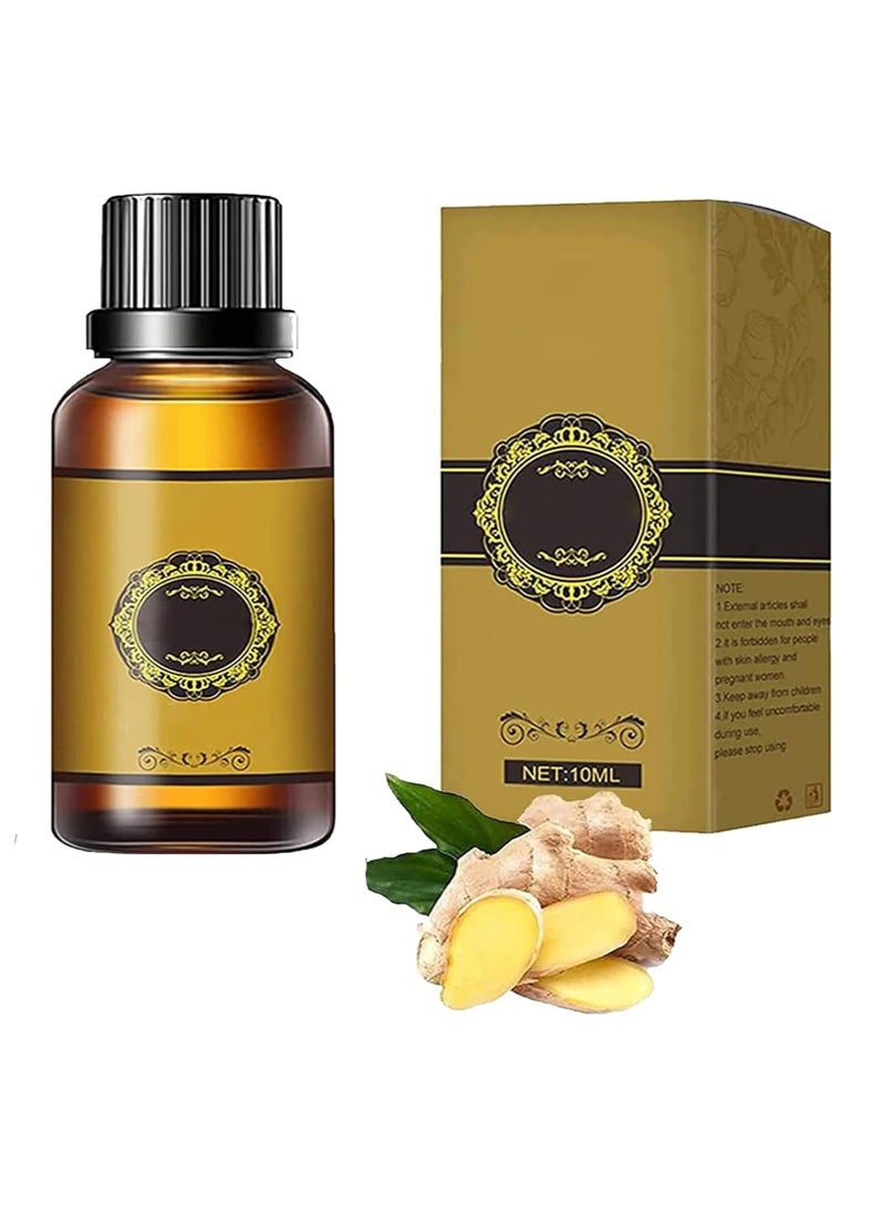10/30 ml Belly Drainage Ginger Oil, Slimming Tummy Ginger Oil, Lymphatic Drainage Ginger Oil, Natural Drainage Ginger Oil Essential Relax Massager Liquid, Anti Aging Ginger Essential Oil - Image 1