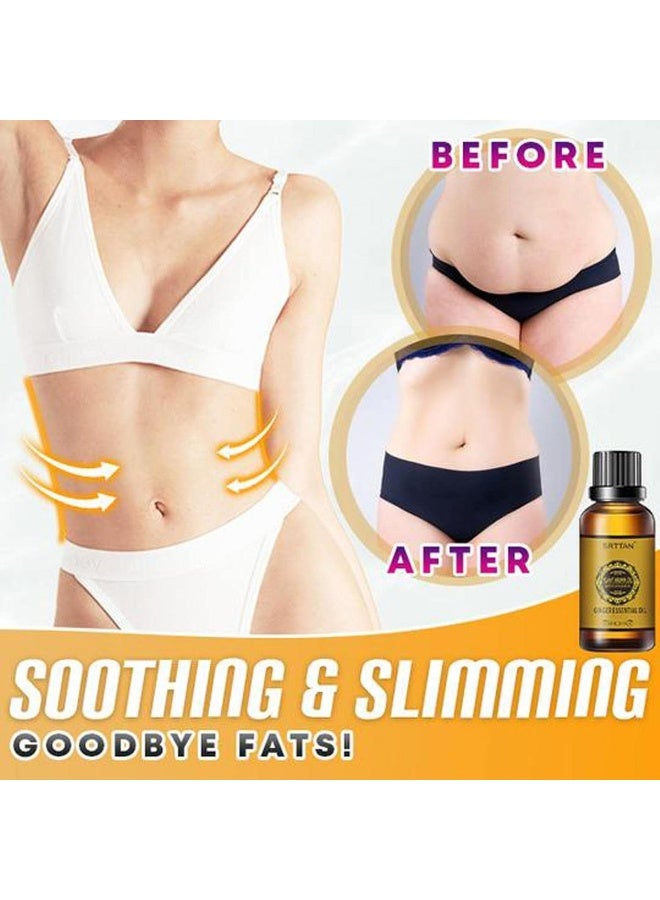 10/30 ml Belly Drainage Ginger Oil, Slimming Tummy Ginger Oil, Lymphatic Drainage Ginger Oil, Natural Drainage Ginger Oil Essential Relax Massager Liquid, Anti Aging Ginger Essential Oil - Image 3