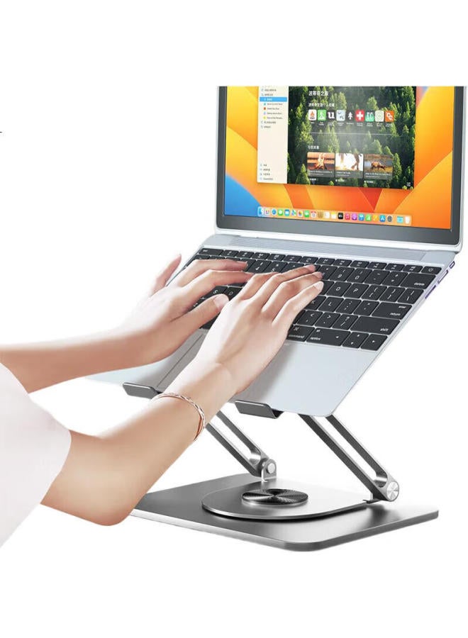 Founder Laptop Stand, Tablet Cooling Pad, 360° Rotating, Stepless Height Adjustment, Suspended Vertical Design, Suitable For Apple Mac, Huawei, Lenovo Legion, Portable Display Riser - Image 2