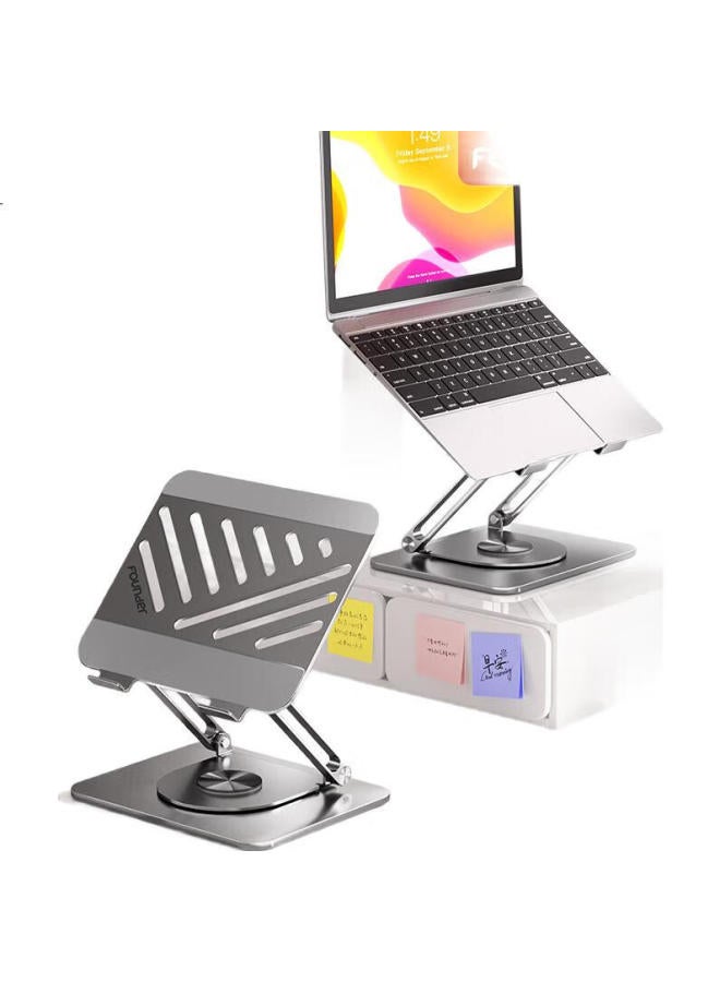 Founder Laptop Stand, Tablet Cooling Pad, 360° Rotating, Stepless Height Adjustment, Suspended Vertical Design, Suitable For Apple Mac, Huawei, Lenovo Legion, Portable Display Riser - Image 1
