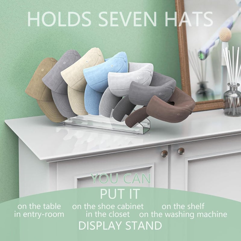 Generic Cap Holder Clear acrylic Hat Rack Baseball cricket Cap Holder for Home or Office Hanging Hat Rack Organiser  - Image 5