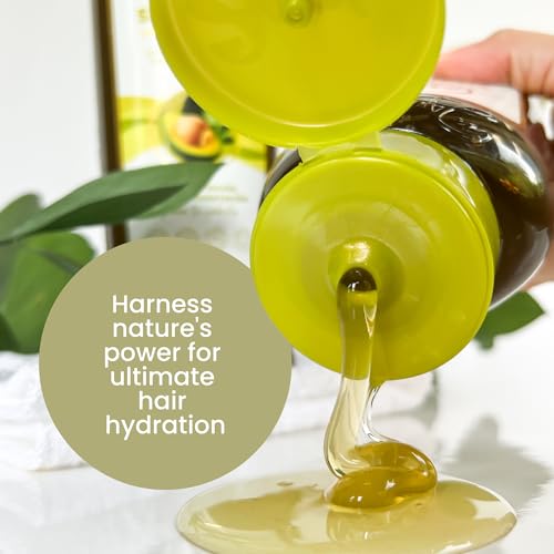ANYELUZ Avocado Moisturizing Shampoo, Enriched with Omega 3, 6, 9, and Biotin, Repairs and Protects Damaged Hair Fibers, Enhances Hair Shine and Guards Against Sun Damage - Image 3