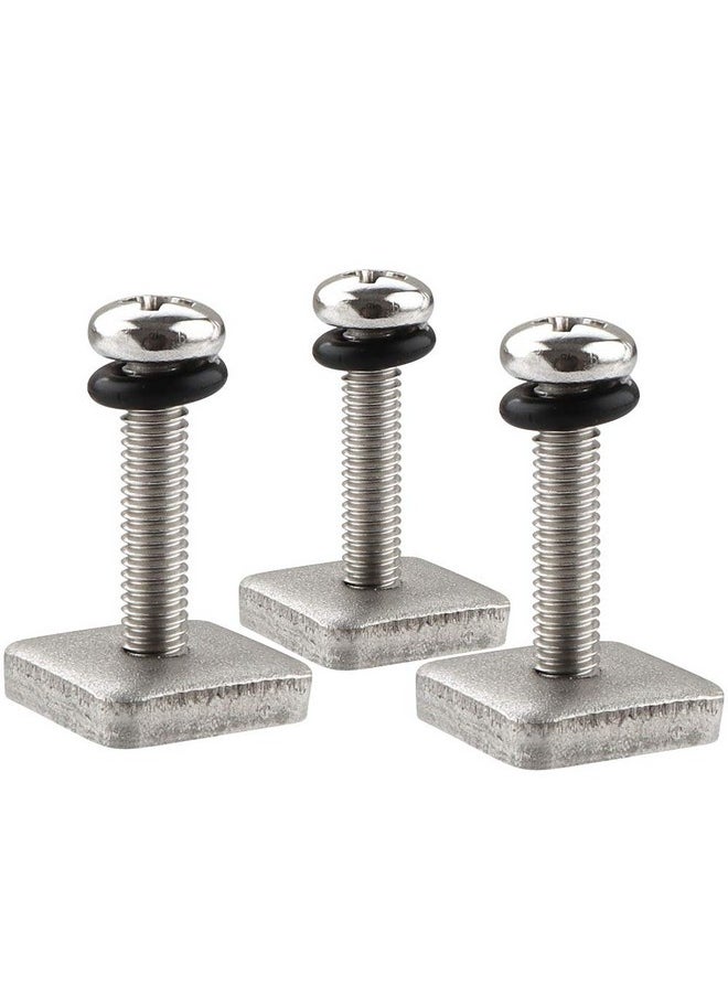 VTurboWay 316 Stainless Steel Fin Screw And Plate For Surf Longboard And Sup 3 Pack M5 Screw Suitable For Plastic Single Fin  - Image 2