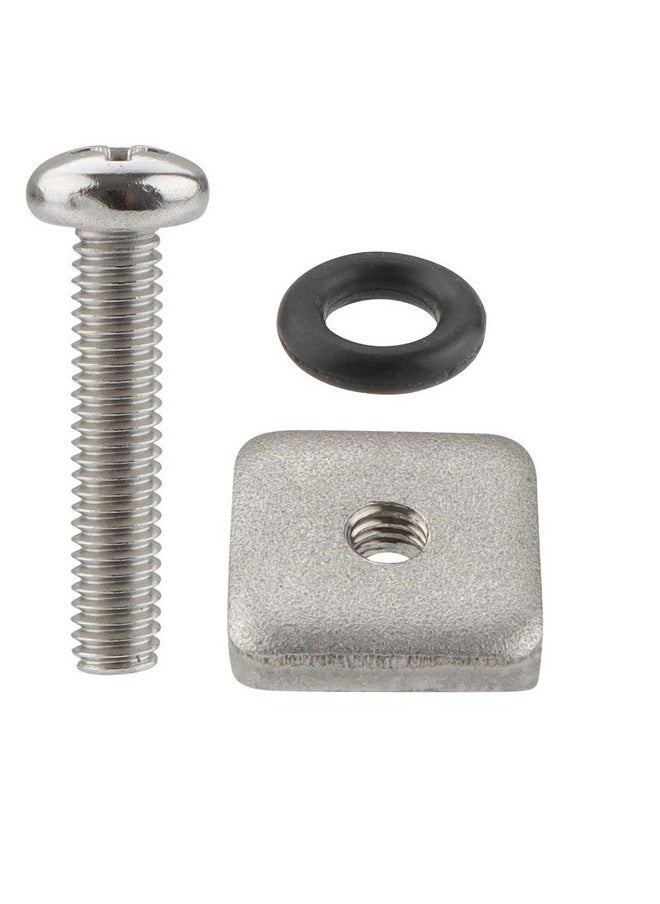 VTurboWay 316 Stainless Steel Fin Screw And Plate For Surf Longboard And Sup 3 Pack M5 Screw Suitable For Plastic Single Fin  - Image 3