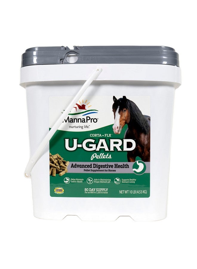 مانا برو حبيبات كورتا-فليكس يو-جارد - مكمل غذائي للخيول يُساعد على الهضم ويحافظ على صحة المعدة - يُساعد على منع تكوّن القرحة - 10 أرطال - Image 1