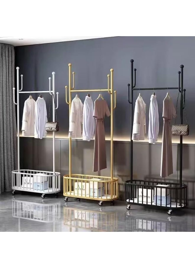 Generic - SUPAAR Hat Rack Clothes Hanger Rack with Shoe Storage Shelf - Image 1