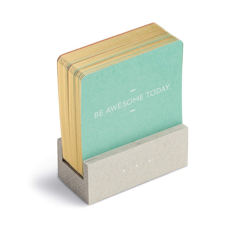 Compendium Motto of the Day Card Set by Compendium: 76 unique and inspiring statements with a desktop stand - Image 1