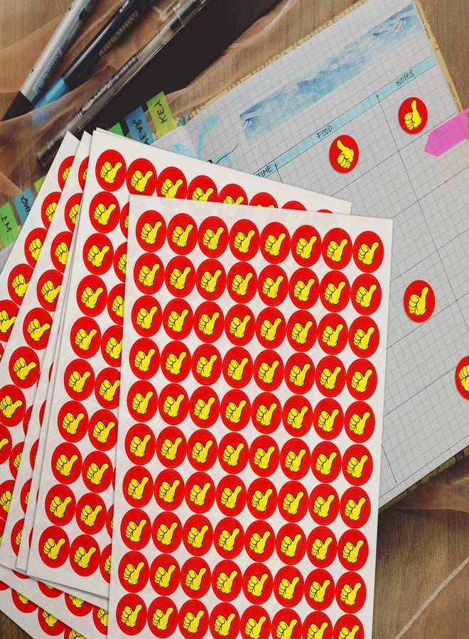 TOROKOM 4000 Counts 50 Sheets Reward Stickers - Thumbs UP Foil Stickers for Teacher, Classroom, Home & Office Decoration - Image 4