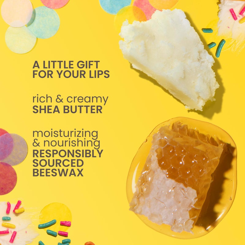 Burt's Bees Easter Basket Stuffers, Lip Balm Party Pack - Birthday Cake, Waffle Cone, Strawberry Shortcake, Cookies & Cream, All Day Moisturizer, Natural Origin Lip Treatment, 4 Tubes, 0.15 oz. - Image 2