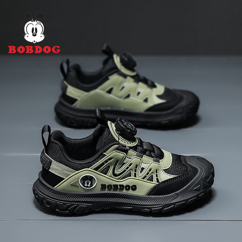 Babu Bean Boys Shoes 2024 New Leather Waterproof Soft Bottom Wear-Resistant Children'S Sneaker Black Casual - Image 2