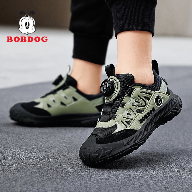 Babu Bean Boys Shoes 2024 New Leather Waterproof Soft Bottom Wear-Resistant Children'S Sneaker Black Casual - Image 4