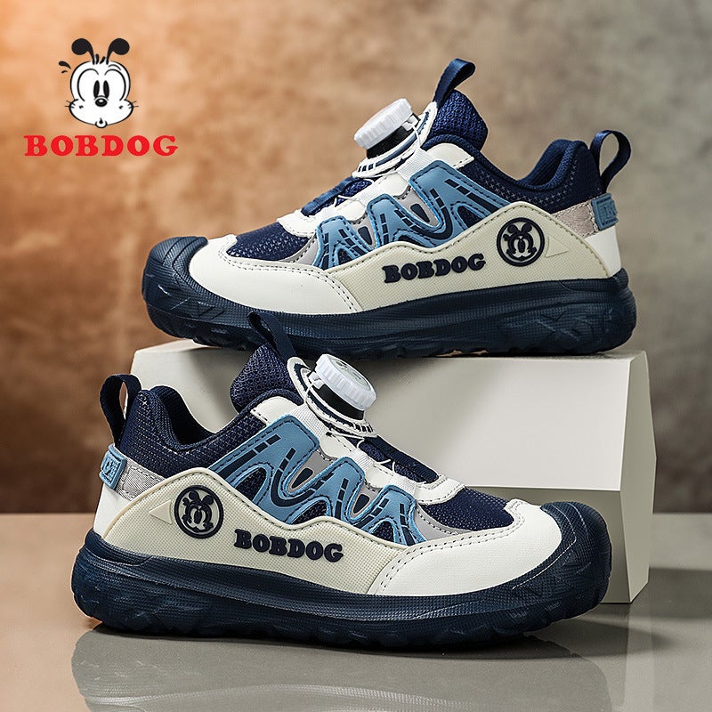 Babu Bean Boys Shoes 2024 New Leather Waterproof Soft Bottom Wear-Resistant Children'S Sneaker Black Casual - Image 5