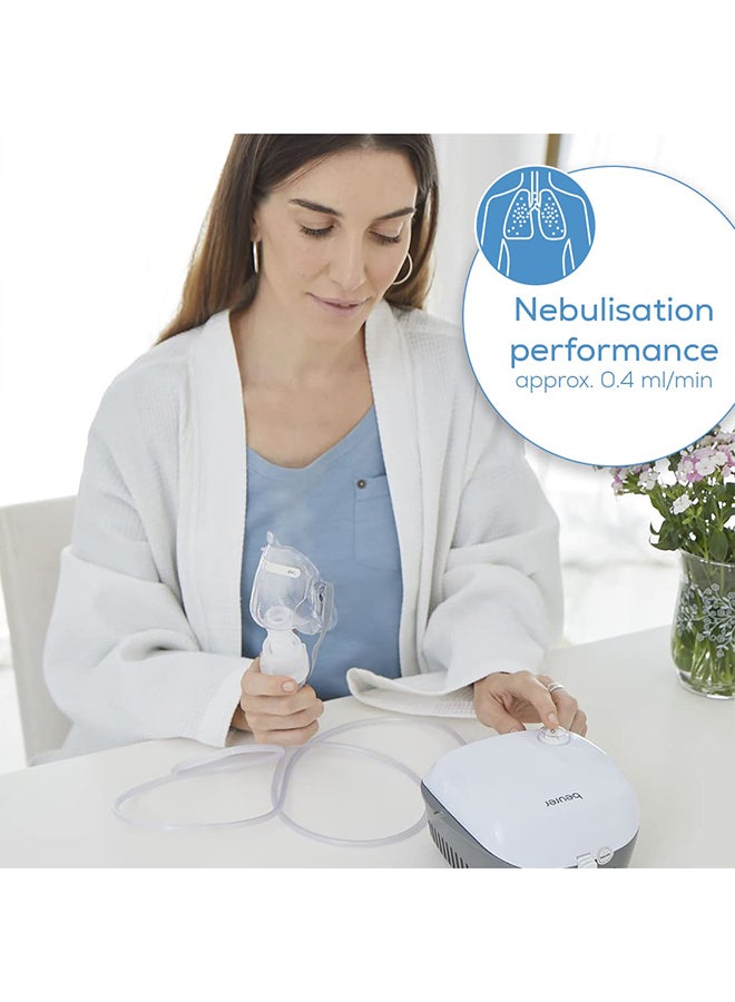 Beurer Renewed - IH18 Home-Use Nebuliser | Electric inhaler for nebulising liquid medication for colds, asthma and respiratory diseases | Compressed air technology | for adults and Children | Medical device - Image 5