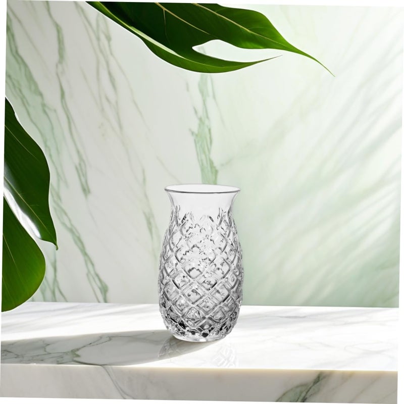 Pineapple Relief Drinking Glass Thickened Glass Easy Cleaning for Parties Weddings - Image 5