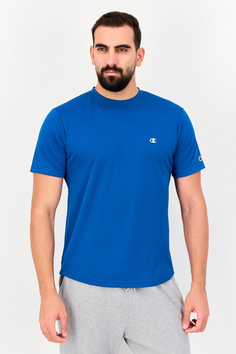 Champion Men Sportswear Fit Short Sleeve Outdoor T Shirt, Blue - Image 1