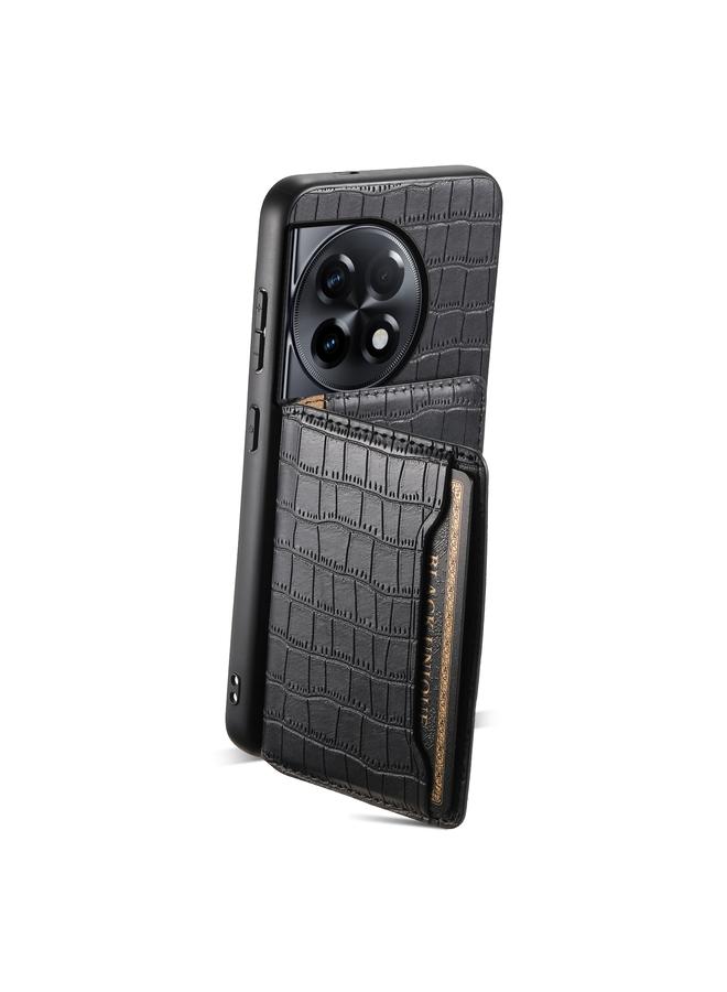 S-TOP Case For OnePlus Ace 2 Crocodile Texture Card Bag Design Full Coverage Phone Case - Image 3