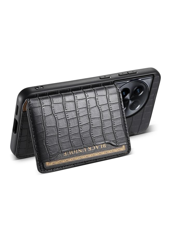 S-TOP Case For OnePlus Ace 2 Crocodile Texture Card Bag Design Full Coverage Phone Case - Image 4