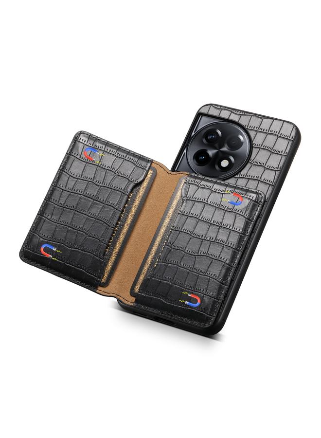 S-TOP Case For OnePlus Ace 2 Crocodile Texture Card Bag Design Full Coverage Phone Case - Image 5