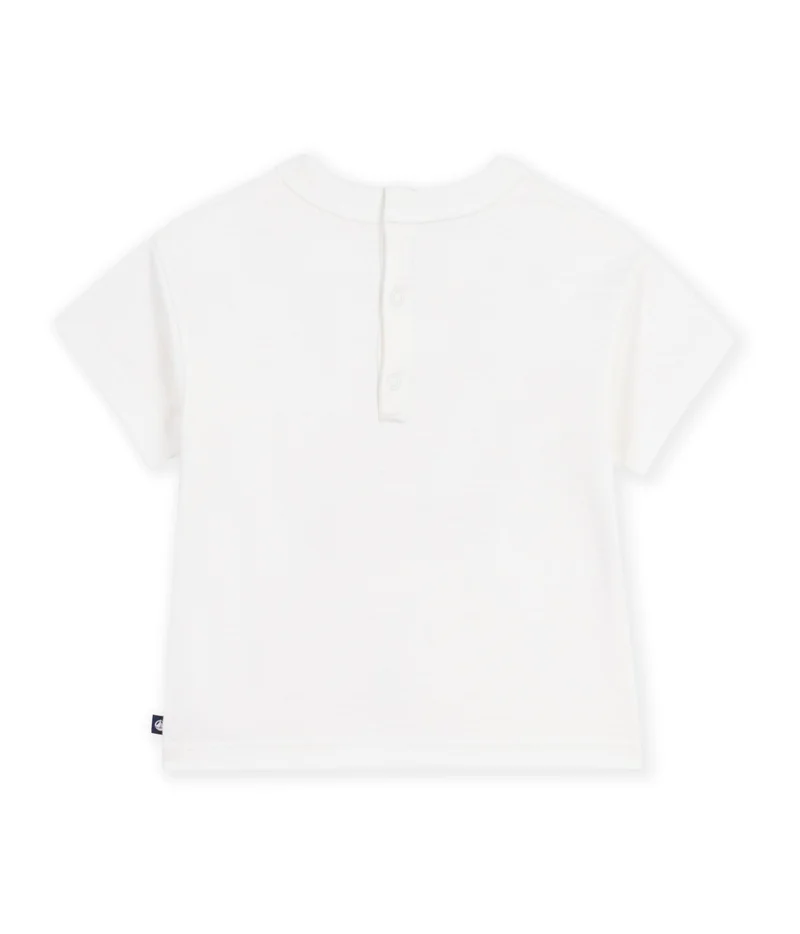 بيتي باتو Babies' Plain Short-Sleeved Patterned Cotton T-Shirt