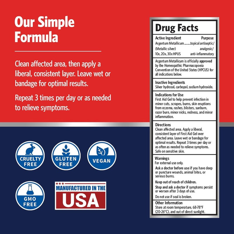 Sovereign Silver First Aid Gel Argentum Metallicum Gel Wound Care Support Topical Skin Care for Minor Skin Irritations with Convenient Pump 2 fl oz 59 mL - Image 5