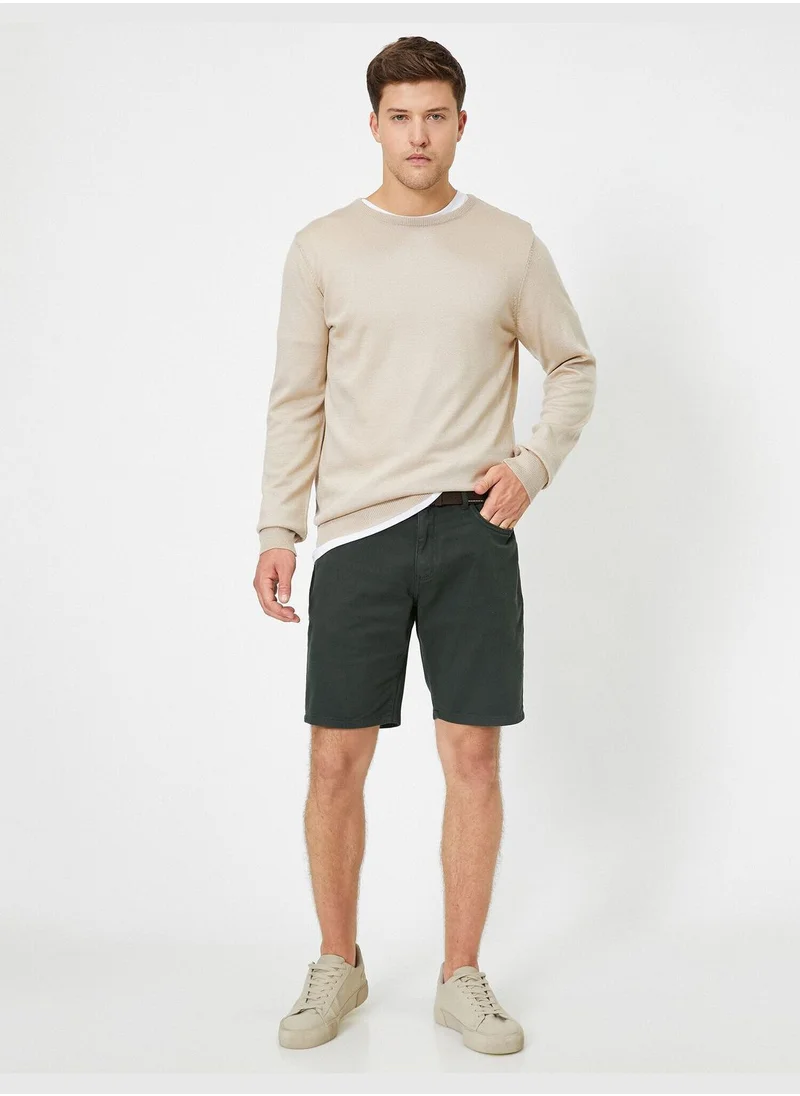 KOTON Pocket Detailed Shorts Slim Fit